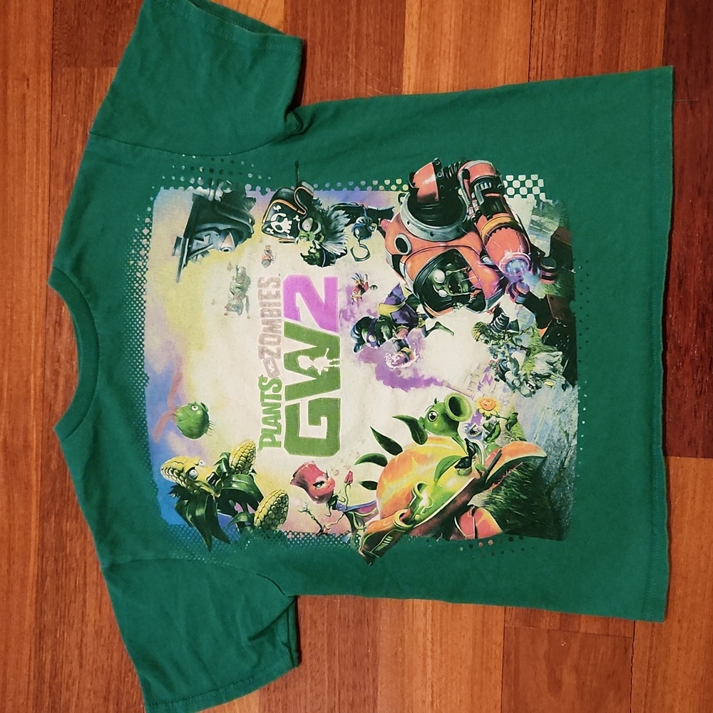 Plants vs. Zombies Garden Warfare 2 Green Tee for Boy Size M (8)